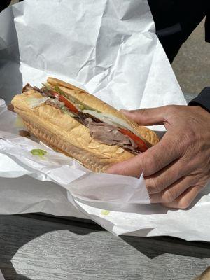 Roast beef sub- yum!