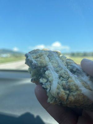 A perfectly made mixed berry scone!