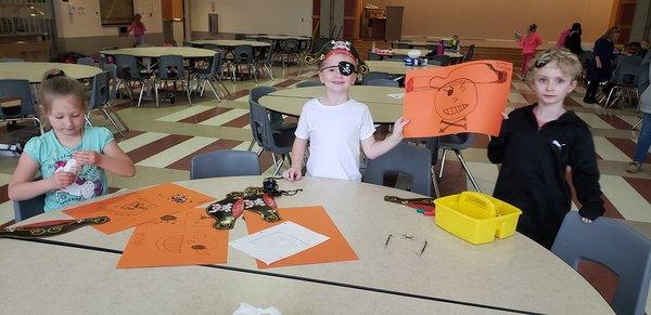 Treasure Island week during after school care.