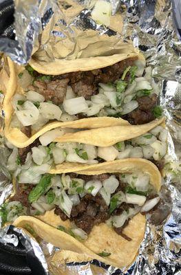 Carne asada street tacos