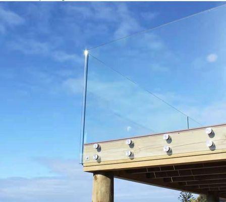 Outside railing can be made in color glass