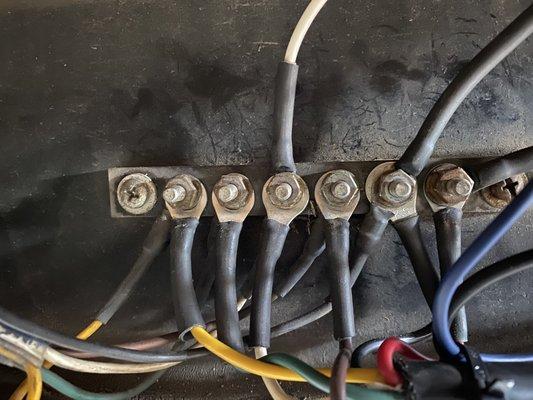 Wiring job on trailer