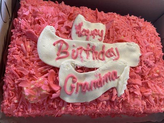 My mom's birthday cake