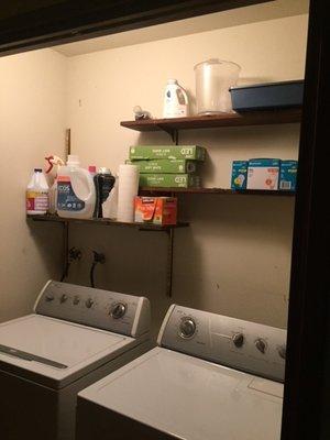 After Laundry Area ~ Rearranged and using what is there for a better flow and function.