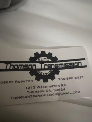 Thomson Transmission and Auto Repair