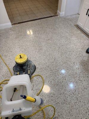 Terrazzo polished