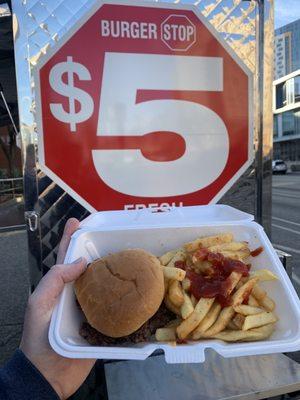 $5 Fresh Burger Stop