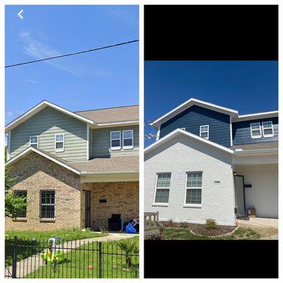 Dallas exterior painting.