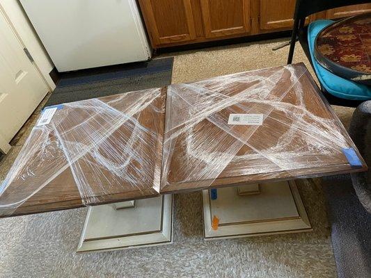 Two near new tables from an estate sale.