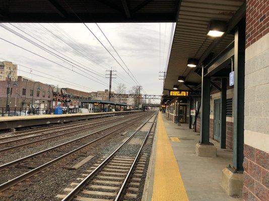 Empty platform on a brisk morning...