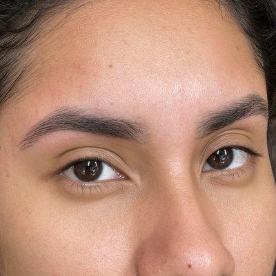 Brow Shaping, keeping them as full as possible but still tidy