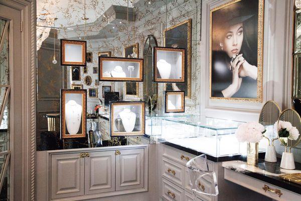 Beautiful cases showcase our stunning jewelry.