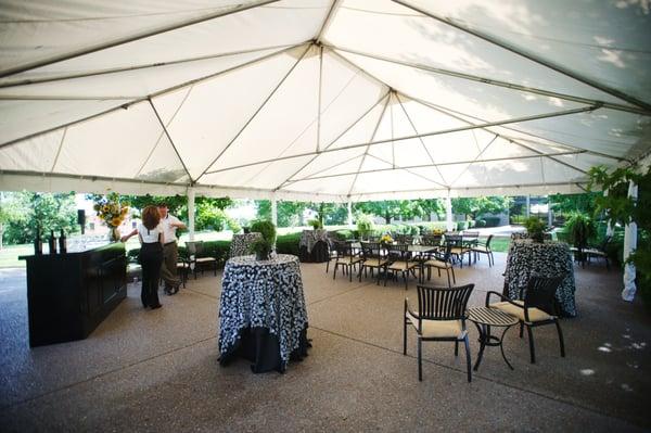 Enjoy our spacious outdoor patio in between meetings or at the end of a long day.