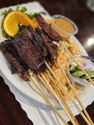 Beef satay