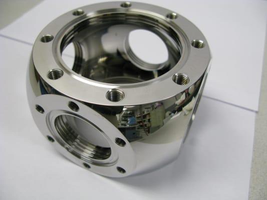 Kimball Physics Stainless Steel Vacuum Fitting 6 Way Cube