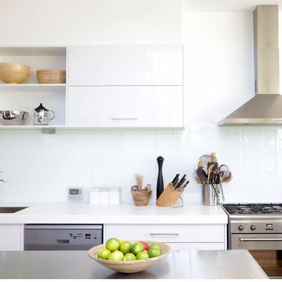 Kitchen remodel for a small space, stick to white- light and bright!
