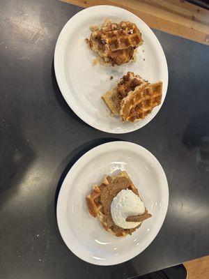 Chicken waffle sliders