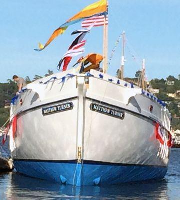 Nameboards for tall ship Matthew Turner.