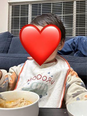 After the treatment he didn't have any pain, and ate normally