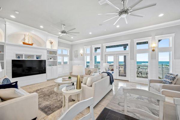 Carpe Diem. Perfect gulf front home to watch the water while also watching the game