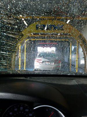 Going through the wash