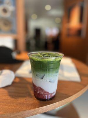 Iced Blueberry Matcha (~$8)
