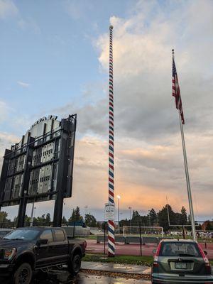 World's Tallest Barber Pole, Forest Grove