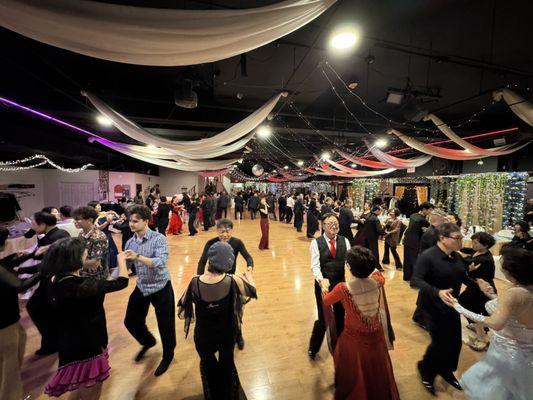 Our studio is a spacious, welcoming place where everyone can enjoy dance. We offer classes and social party