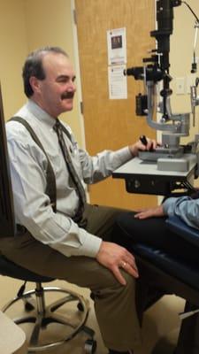 Dr. Spindel in our newly remodeled exam room