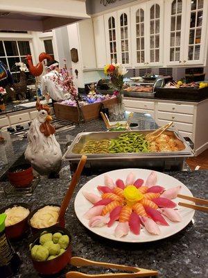 On site sushi catering