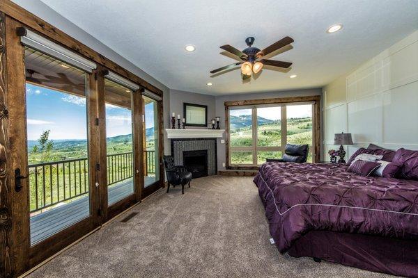 Lay in bed and take in all the beautiful nature around you.