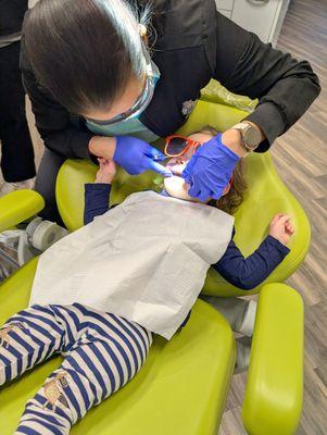 My 2 year old didn't want to leave the chair