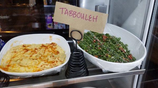 Humus and tabbouleh