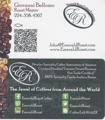 Information for Emerald Roast Coffee Company.