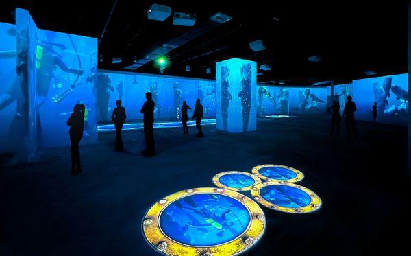 Guests enjoy the 30-minute Immersive Exhibition.