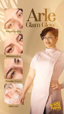 Perfect brows and professional facials in Chicago. Enhance your beauty with Arle Glam Glow.
