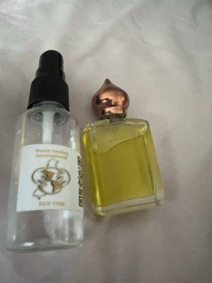 Anointing water and oil of Esther