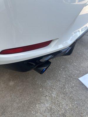 My exhaust tips they said wouldn't fit so I went to miller muffler and they did them.!