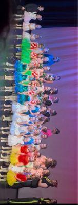 The curtain call today - wonderful dances and dancers.