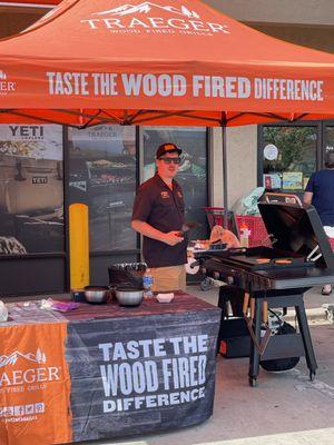 Traeger Demo on the Griddle!