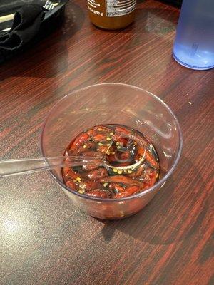 This sauce on the table is fantastic