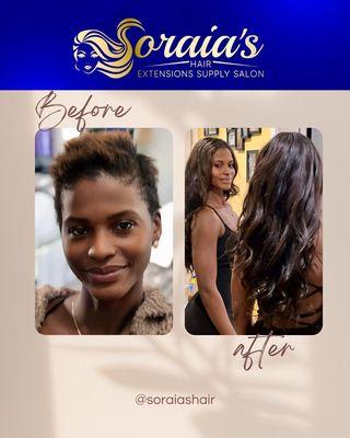 Soraia’s hair extensions