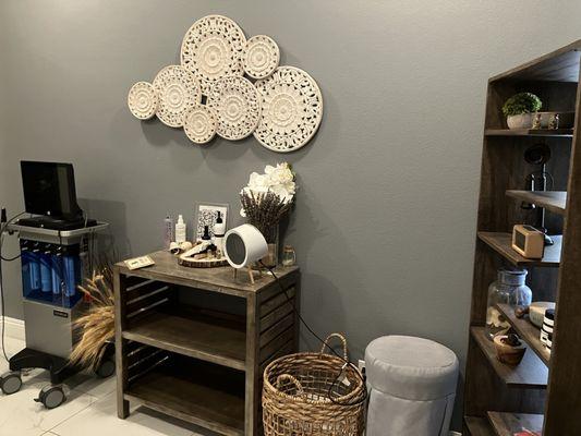 Hydrafacial treatment room
