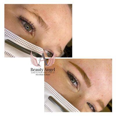 Before & After Microblade & Shade