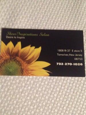 Shear inspirations business card