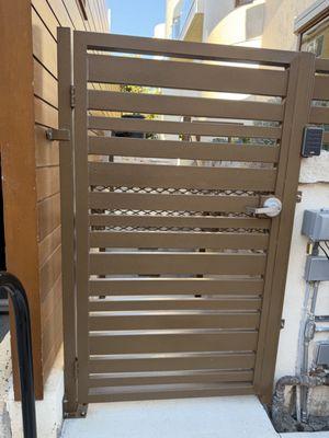 My back gate that was fixed