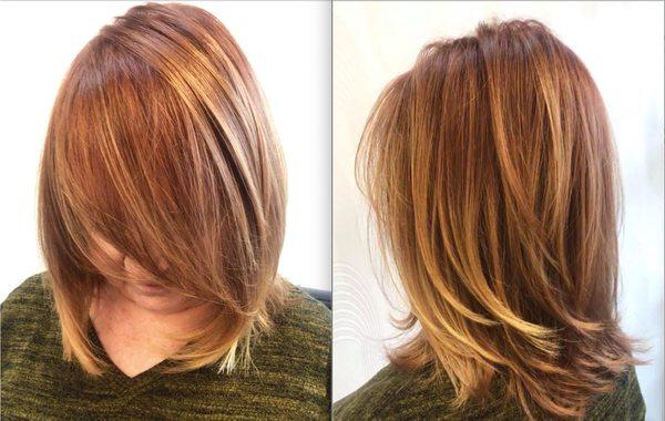 Coppery Red with Golden highlights - Hair by Jamie