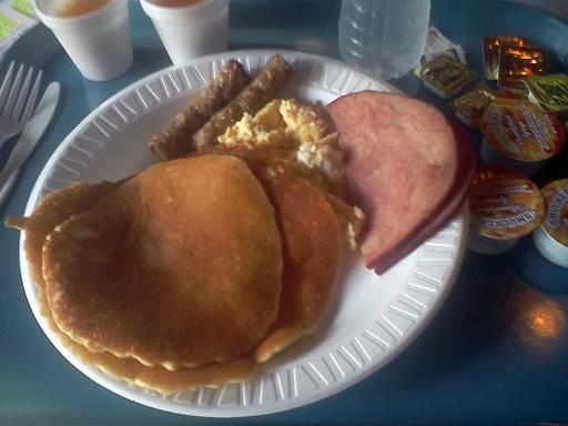 the spread from Breakfast in the Woods. great food, i love the pancakes