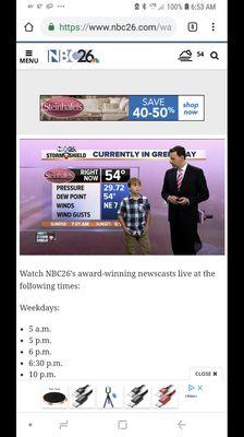 NBC 26 Commercial Production