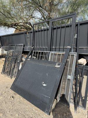 wrought iron metal gate